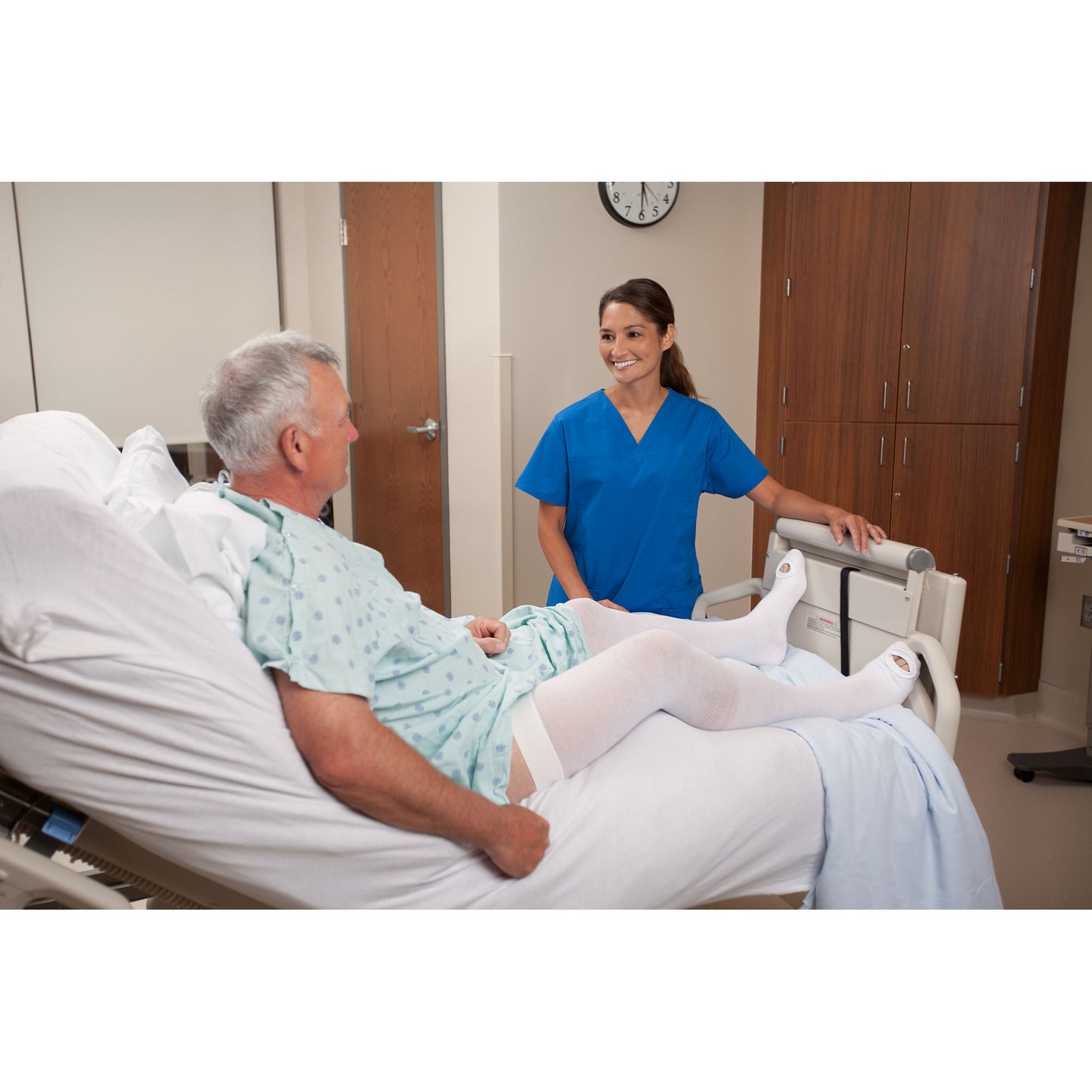 Therafirm Anti Embolism 18 mmHg Open Toe Knee Highs