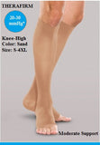 Therafirm 20-30mmHg Moderate Support Knee-High Open-Toe